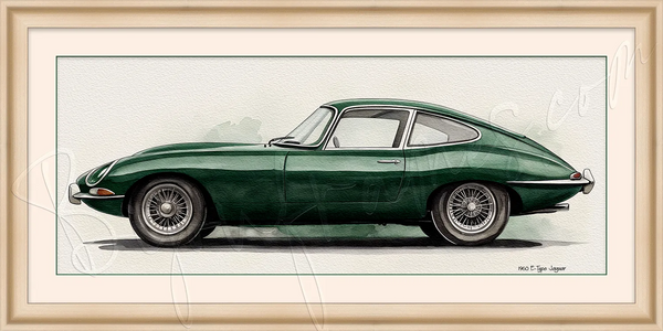 Jaguar E-Type (Standard Edition) 32x16 in