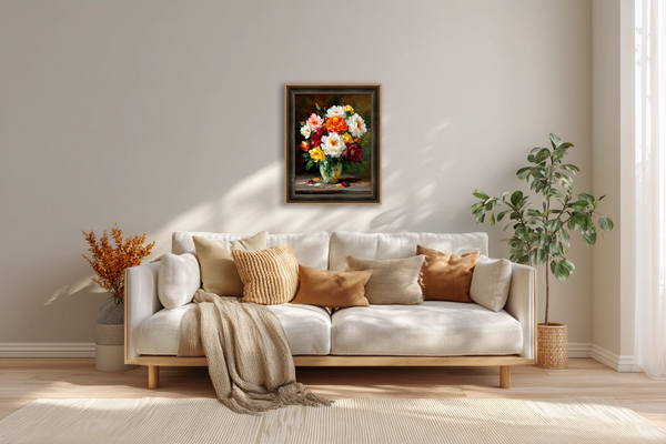 Peonies in Vase (Collector Edition) 32x40 in