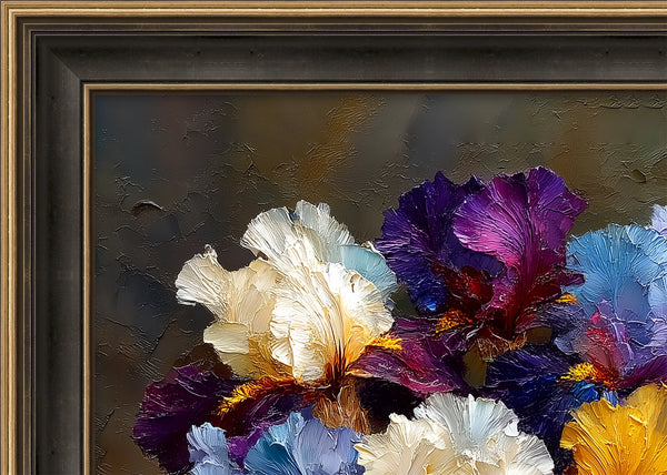 Irises in Vase (Collector Edition) 32x40 in