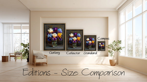 Irises in Vase (Collector Edition) 32x40 in