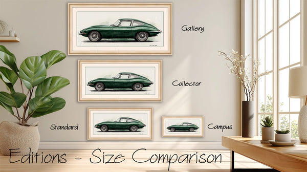 Jaguar E-Type (Standard Edition) 32x16 in