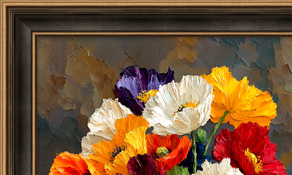 Poppies in Vase (Collector Edition) 32x40 in