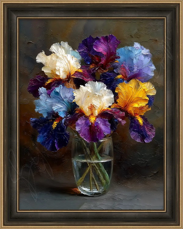 Irises in Vase