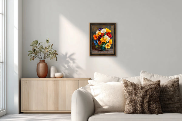 Poppies in Vase (Standard Edition) 24x30 in